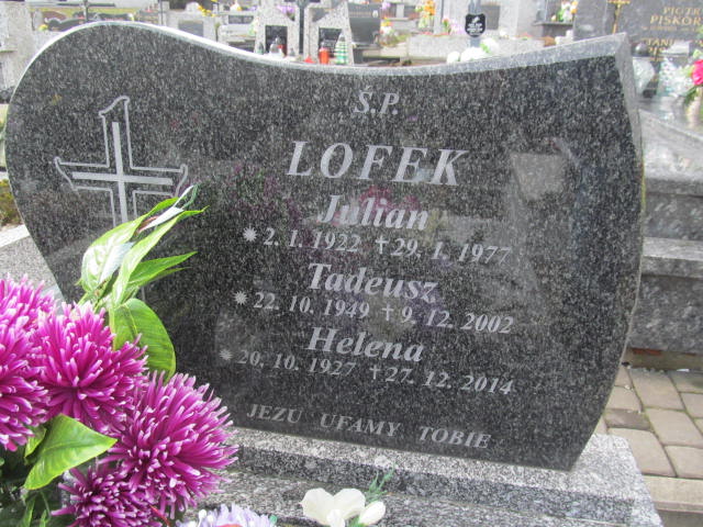 Helena Lofek 1927 Radocza - Grobonet - Wyszukiwarka osób pochowanych